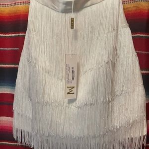 Meshki Sophia fringed skirt